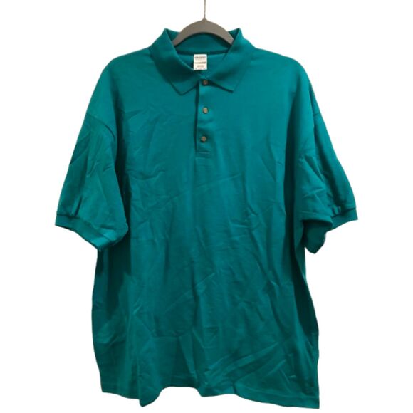 Men's XL Polo Shirt Dryblend Gildan Collared Short Sleeve NWOT - Picture 1 of 3